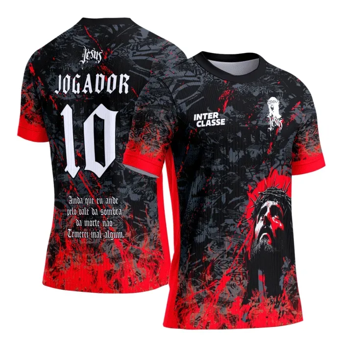 Arte Camiseta de Interclasse Cristo Vermelho 2025