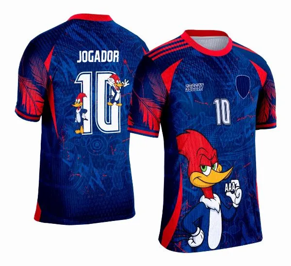 Camiseta unissex preta com logo no peito e estampa grande nas costas com tema Interclasse Pica-Pau 2025, design vibrante e moderno para eventos e times escolares.