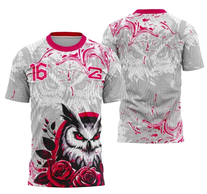 Camiseta preta unissex com logo no peito e estampa grande nas costas da Buho Coleção Interclasse, ideal para eventos e estilo jovem moderno.