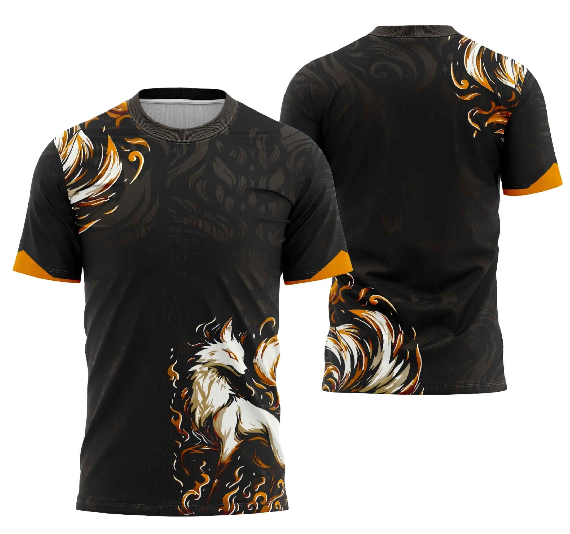 Camiseta unissex preta com logo no peito e estampa grande nas costas do tema Zorro Interclasse 2026, perfeita para torcer com estilo em eventos escolares.